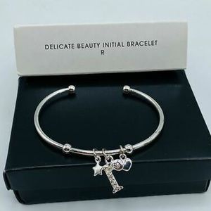 AVONSilvertone Delicate Beauty Initial Bracelet-R